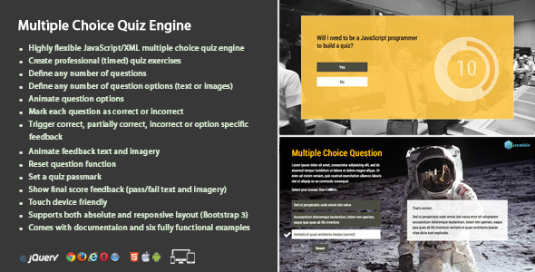 Multiple Choice Quiz Engine