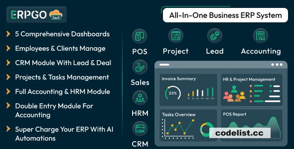 ERPGo SaaS v9.5 – All-In-One Business ERP System - nulled