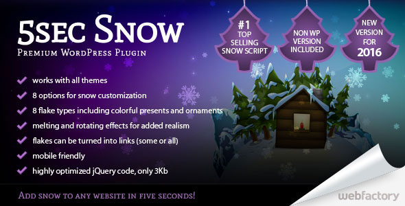 5sec Snow - Wordpress Plugin