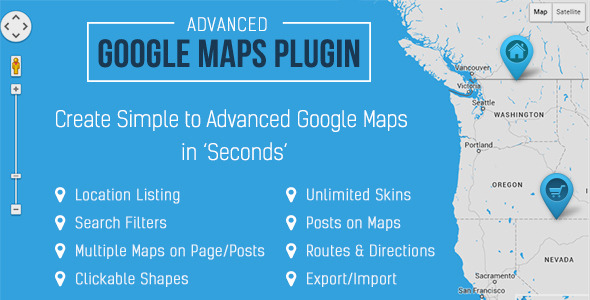 Advanced Google Maps Plugin for Wordpress v3.4.5