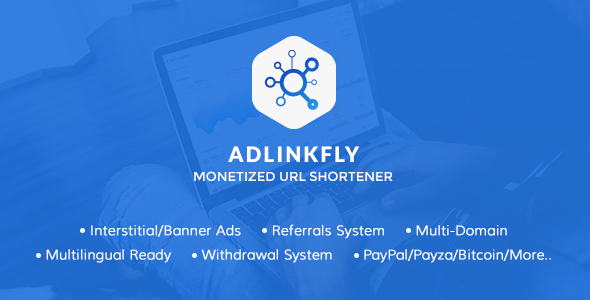 AdLinkFly v5.3.0 - Monetized URL Shortener