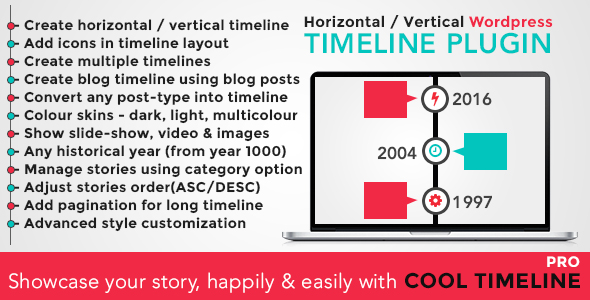 Cool Timeline Pro v2.9.2 - WordPress Timeline Plugin
