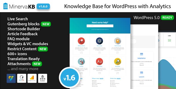 MinervaKB v1.6.1 - Knowledge Base for Wordpress with Analytics