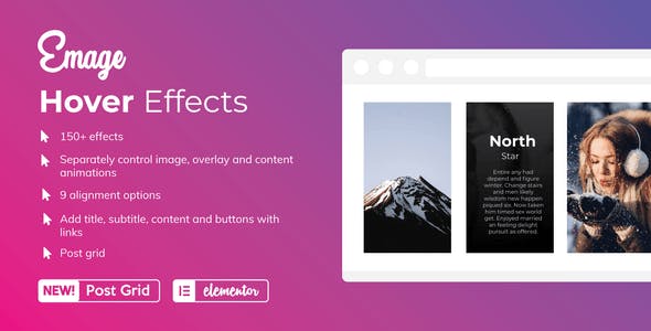 Emage v3.2.0 - Image Hover Effects for Elementor