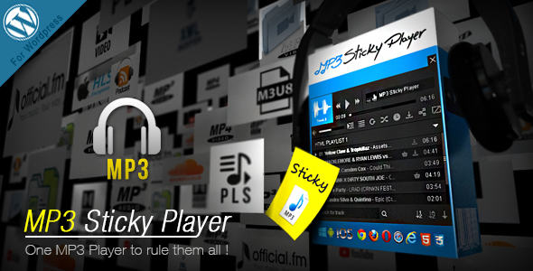 MP3 Sticky Player v5.8 - Wordpress Plugin