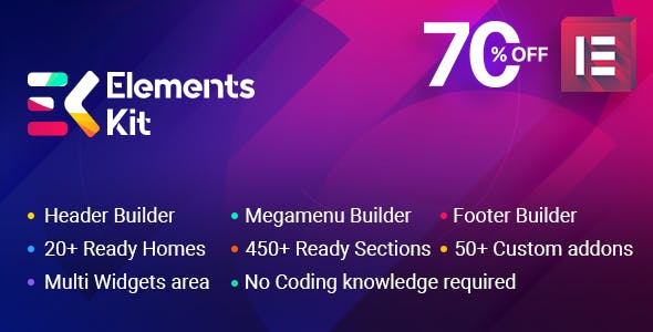 ElementsKit v1.0.6 - The Ultimate Addons for Elementor Page Builder