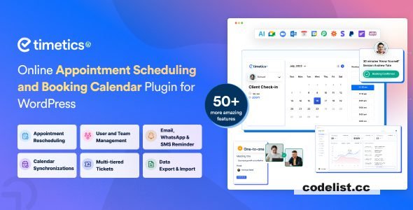 WP Timetics v1.0.37 - Appointment Booking WordPress Plugin