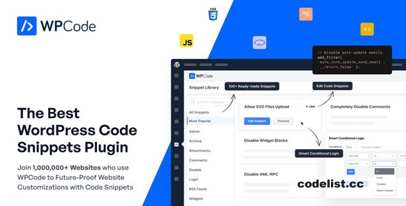 WPCode Pro v2.3.6 - The Best WordPress Code Snippets Plugin