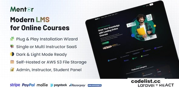 Mentor LMS v5.1.0 - Learning Management System