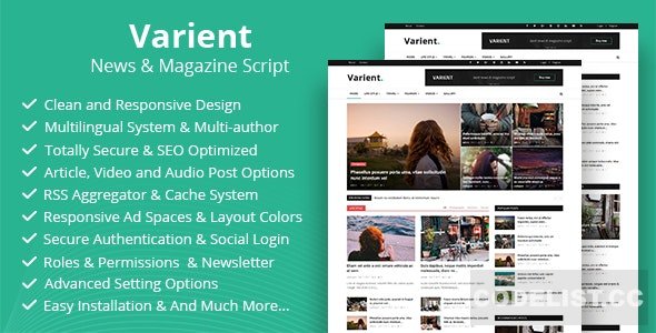 Varient v3.0 - News & Magazine Script