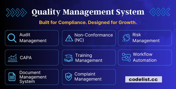 ISO Audit & CAPA Management System — Document Control, Risk, Compliance & Workflow