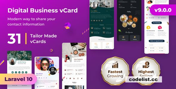vCard SaaS v14.7.6 - Business Card Builder SaaS - Laravel VCard Saas - NFC Card