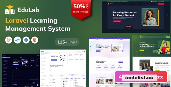Edulab LMS v2.1 - Laravel Learning Management System with Tailwind CSS
