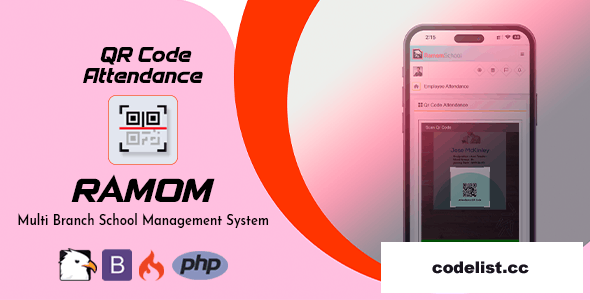 Ramom School QR Code Attendence v3.0