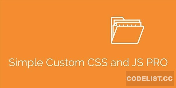 Simple Custom CSS and JS PRO v4.41