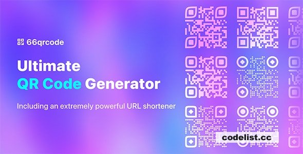 66qrcode v37.0.0 - Ultimate QR Code Generator & URL Shortener (SAAS)