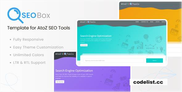 SEOBox v1.0 - Template for AtoZ SEO Tools