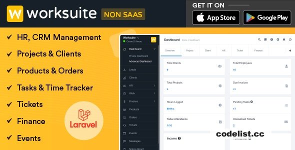 WORKSUITE v5.5.15 - HR, CRM and Project Management