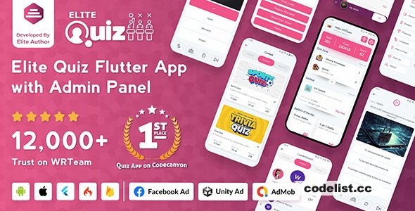 Elite Quiz v2.3.4 - Trivia Quiz - Quiz Game - Flutter Full App + Admin Panel