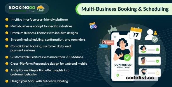 BookingGo SaaS v5.2 - Multi Business Appointment Booking and Scheduling
