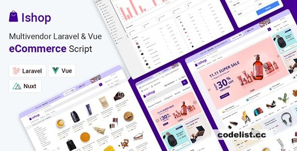Ishop v5.0.4 - Multivendor Laravel & Vue eCommerce CMS