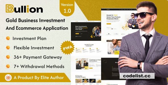 Bullion v1.0 - Gold HYIP Investment And Ecommerce Application