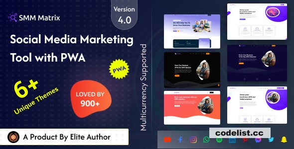 SMM Matrix v4.3 - Social Media Marketing Panel with PWA