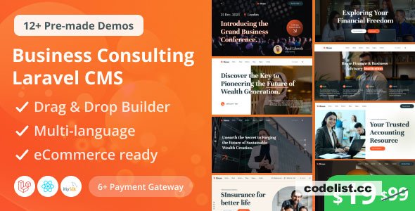 Bione v1.5.0 - Business Consulting Laravel CMS With Live Page Builder