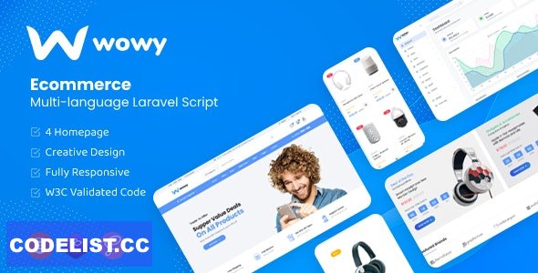 Wowy v1.30.2 - Multi-language Laravel eCommerce Script