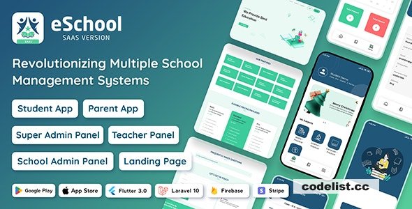 eSchool SaaS v1.5.1 - School Management System with Student