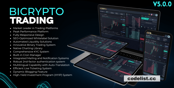 Bicrypto v6.3.9 - Crypto Trading Platform + Addons