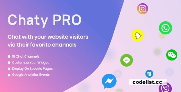 Chaty Pro v3.5.2 – Floating Chat Widget, Contact Icons, Messages, Telegram, Email, SMS, Call Button