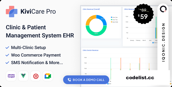 KiviCare Pro - Clinic & Patient Management System EHR (Add-on) v4.4.0