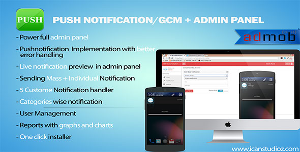 Push Notification/GCM + Admin Panel