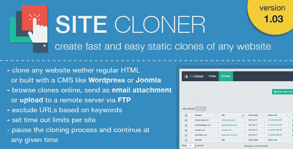 SiteCloner - Make Clones or Copies of any website