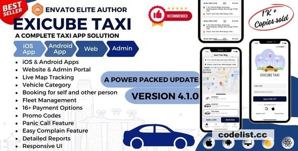 Exicube Taxi App v4.9.0